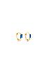 boucles Ryan hoop small bleu doré de Shlomit Ofir