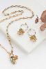 collier Nerine verte doré de Shlomit Ofir