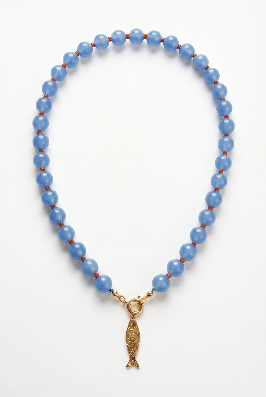 Collier Lenny bleu ciel doré de Shlomit