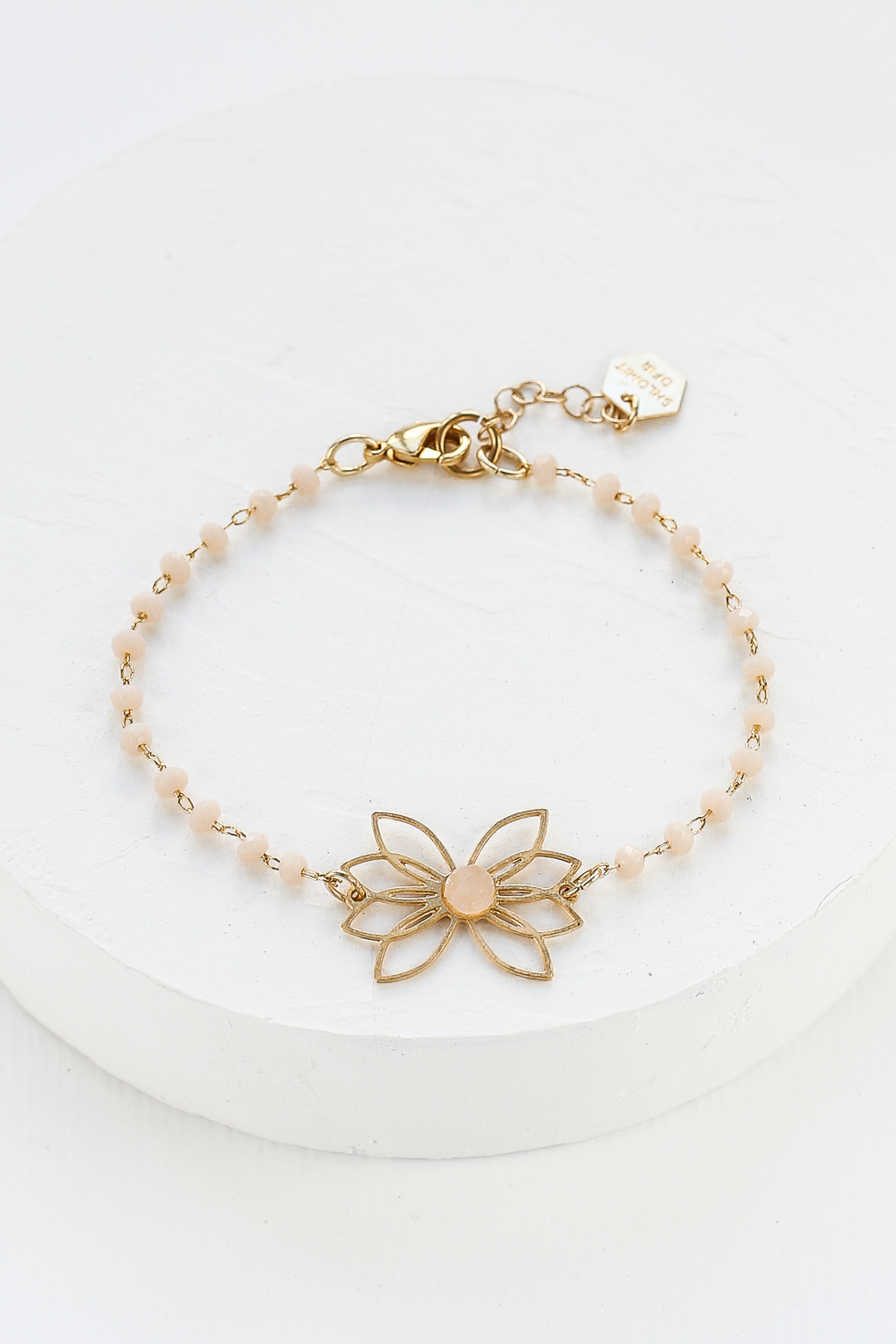bracelet Lotus rose doré de Shlomit Ofir