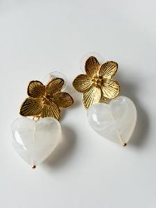 Boucles Mina beige doré