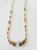 Collier Billie blanc doré