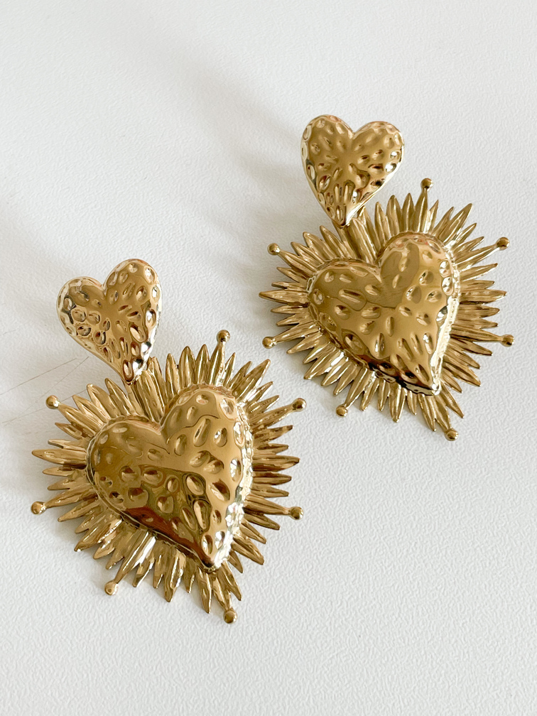 boucles Ex Voto doré 