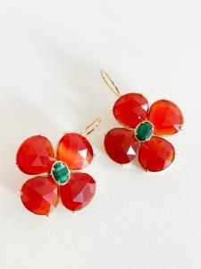 Boucles Vivi brique doré