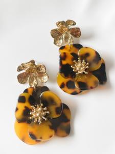 Boucles Elma marron doré