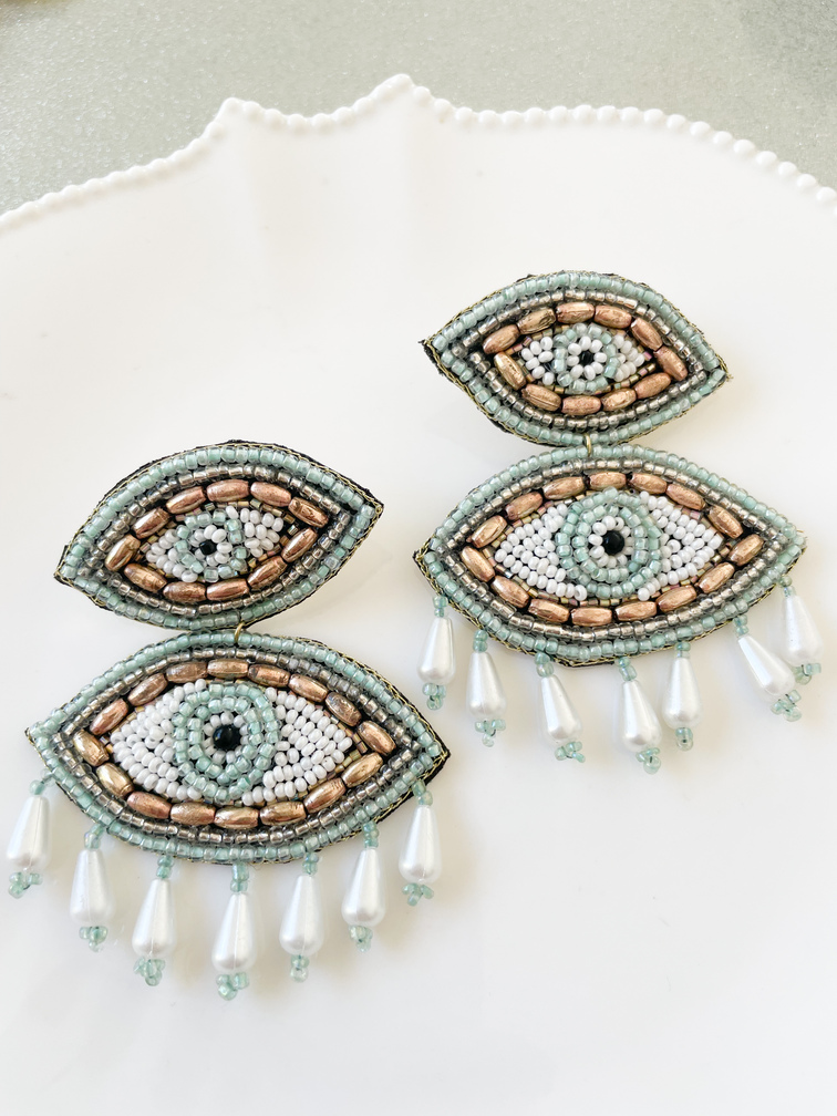 Boucles Aphrodite vert de Mandalita