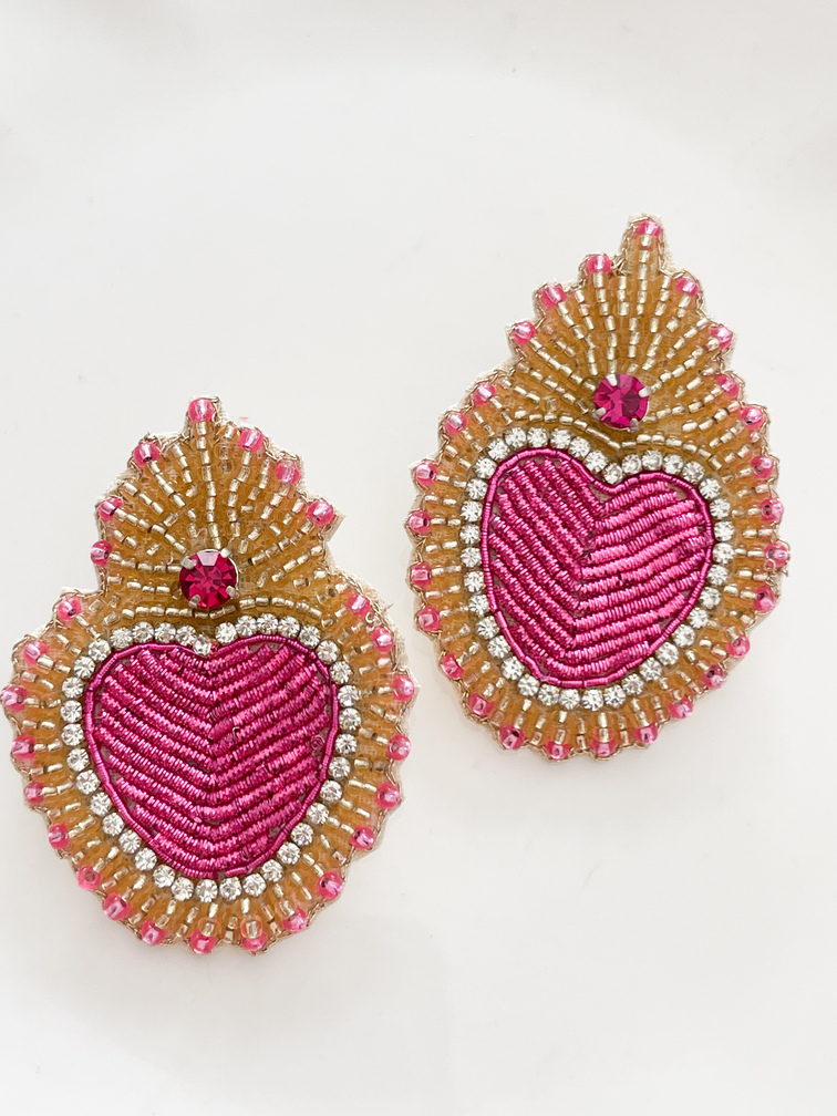 Boucles Carolina rose de Mandalita