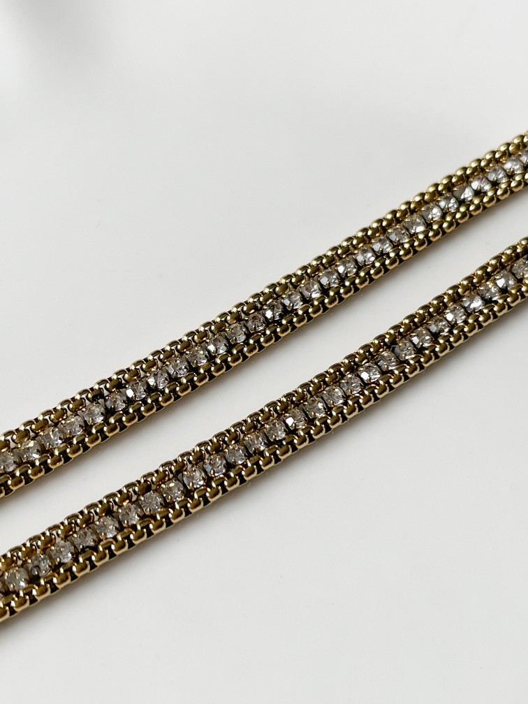 Bracelet strass doré du Live