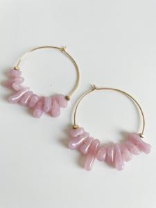 boucles Béa rose doré