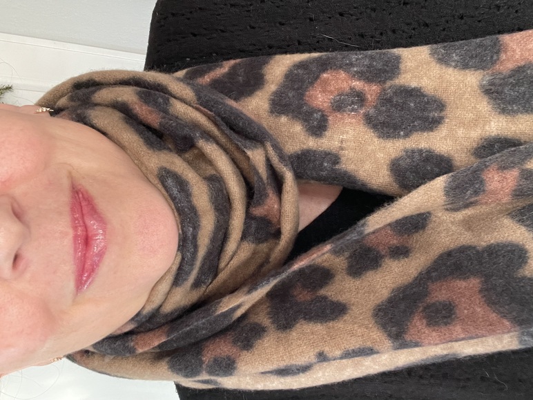 Foulard écharpe panthère tout doux