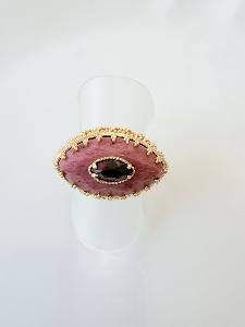 bague pierres Naya rose doré 