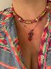collier Nina vert doré