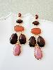 Boucles pierres Sophia doré