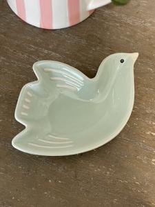 Coupelle oiseau bleu clair
