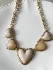 Collier Love beige doré