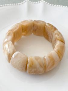 Bracelet Suzy beige doré