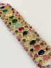 Bracelet pierres Georgia multi doré