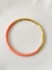 Bracelet jonc corail doré de la capsule de Cricri