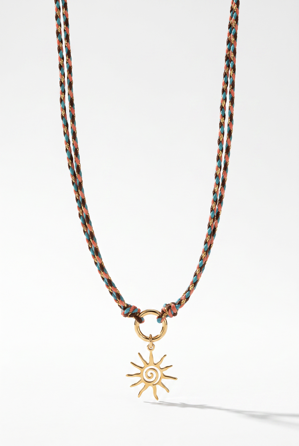 Collier Soleil bleu doré de Shlomit