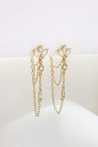 boucles Zoé blanc doré de Shlomit Ofir