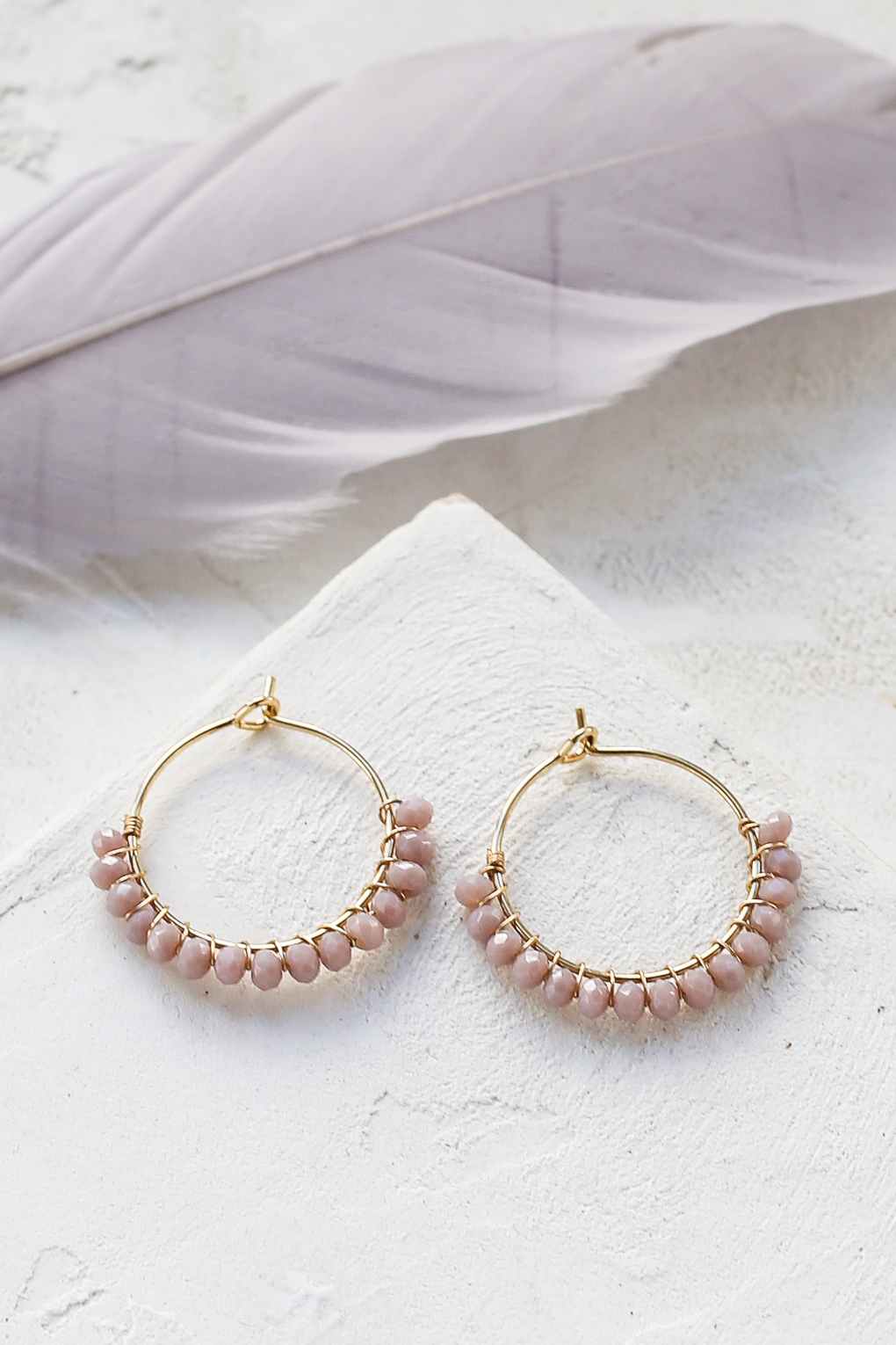 boucles Viola rose doré de Shlomit Ofir