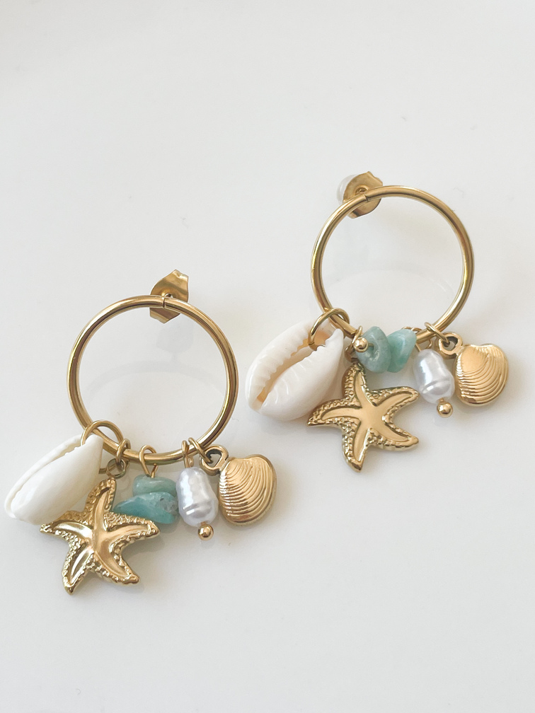 boucles Poupette doré