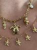 collier étoile de mer doré
