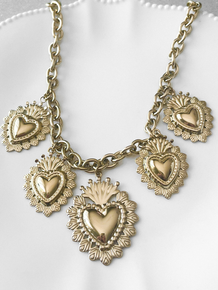 collier ex voto doré