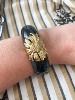bracelet Barbara noir doré