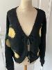 gilet doudou noir citrons 36/46
