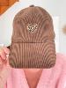 Casquette coeur graou marron
