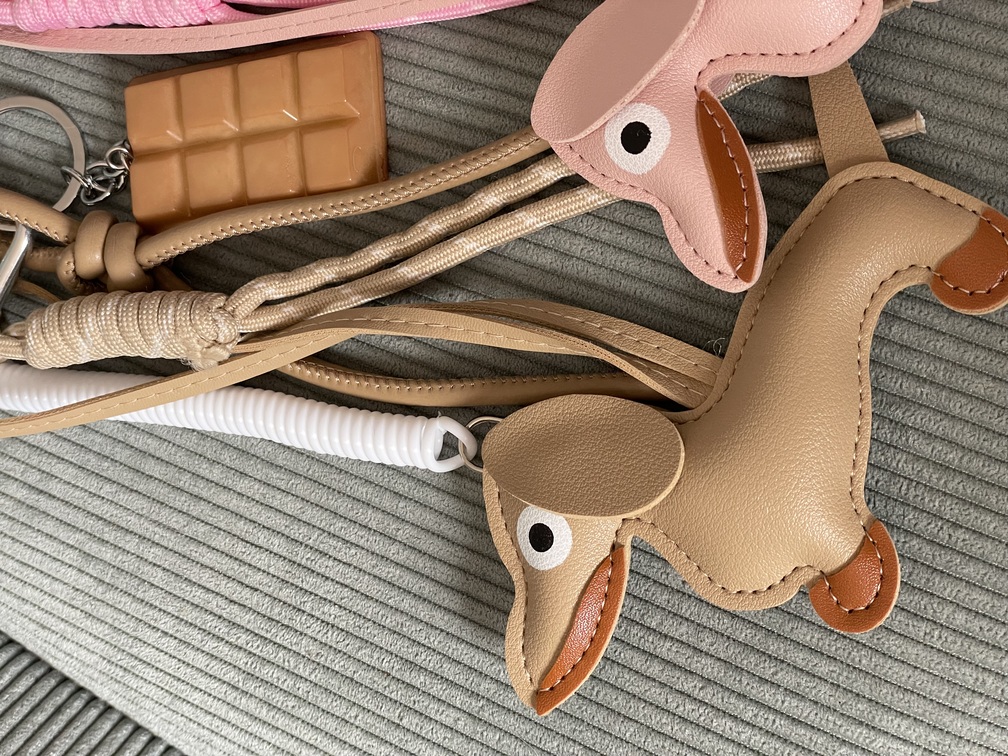gri gri de sac chien beige