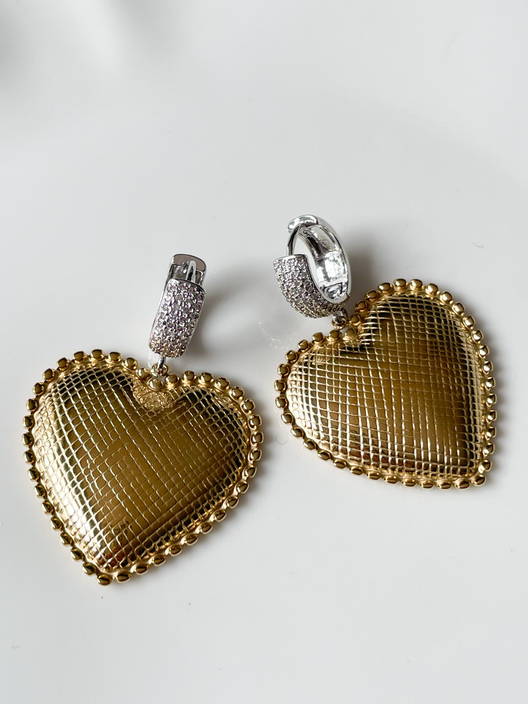 boucles coeur créoles doré du Live