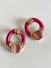 boucles Abba rose doré 
