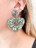 Boucles coeur bleu de Mandalita