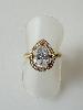 bague Princesse strass doré