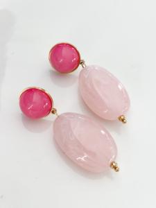 boucles Pablo rose doré