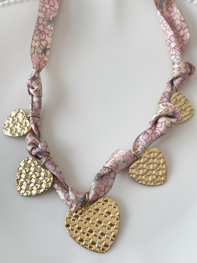Collier liberty rose doré