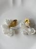 boucles Billie blanc doré