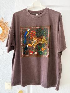 T shirt Panthère gris TU 36/ 46