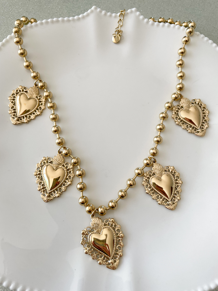 collier Ex voto doré 