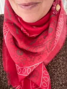 foulard bandana rose fuschia tout doux