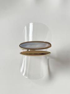 Bague Esther blanc doré T56