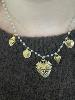 Collier Sweet coeur blanc doré