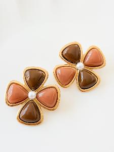 Boucles Sharon marron doré