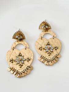 Boucles Esther coeur doré