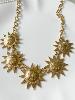 Collier Soleil visage doré
