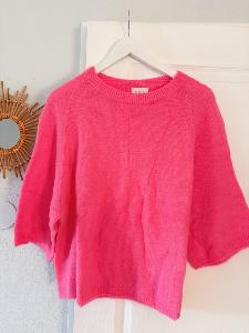 Pull Douceur rose fluo