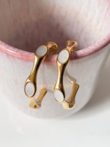 boucles Anna créoles pierres doré