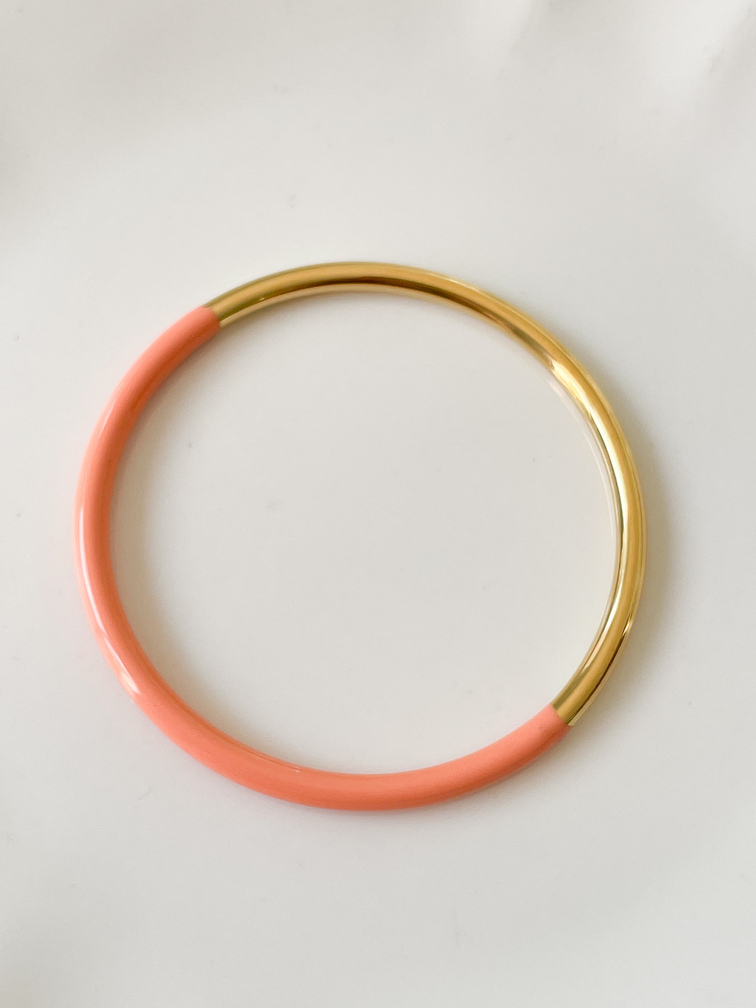 Bracelet jonc corail doré de la capsule de Cricri